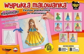 Wypukła malowanka - Księżniczki - Zestaw 8 wzorów