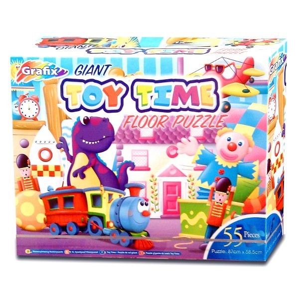 GRAFIX Puzzle Podłogowe Czas Zabawy 55el