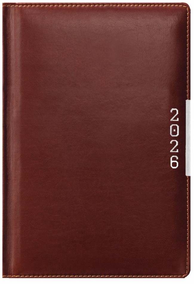 <img src='https://webimage.pl/pics/110/2/d5901421112110.jpg' style='height:440px' /> Kalendarz 2026 A6 kieszonkowy tygodniowy brązowy
