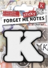 Forget me sticky - notes kart samoprzylepnych litera K