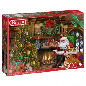 Puzzle 500: Falcon - Święty Mikołaj przy choince (11311)