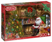 Puzzle 500: Falcon - Święty Mikołaj przy choince (11311)