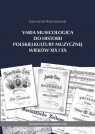  Varia Musicologica do historii polskiej kultury muzycznej