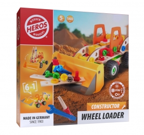 Heros, Klocki konstrukcyjne ładowarka 6w1, 140 el.