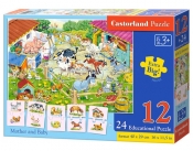 Puzzle edukacyjne Mama i dziecko (E-111)