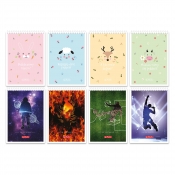 Blok notatnikowy Herliz A7/40k kratka, 1 szt