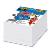 Kostka klejona ECO 85x85x50mm biała