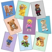 Zeszyt PP TEDDIES A5 w kratkę 60 kartek 80g 9 sztuk