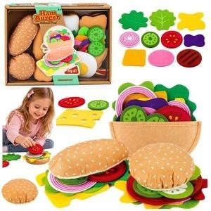<img src='https://webimage.pl/pics/111/3/d5907990213111.jpg' style='height:440px' /> Hamburgery i kanapki filcowe DIY 28el