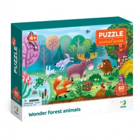 Puzzle - Niesamowite zwierzęta leśne, 60 el.