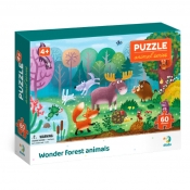 Puzzle - Niesamowite zwierzęta leśne, 60 el.