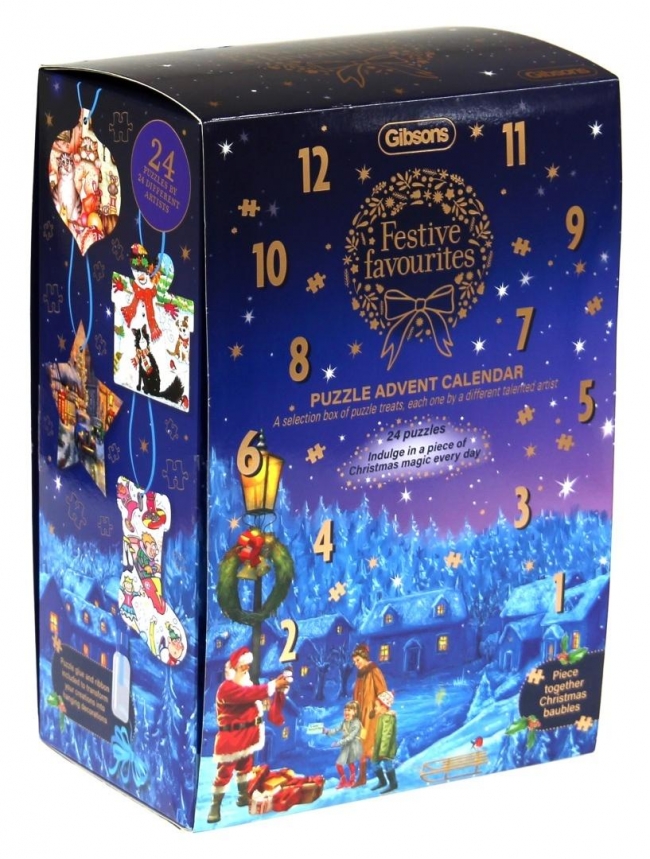 Puzzle 24x42-61 kalendarz adwentowy Świąteczne...