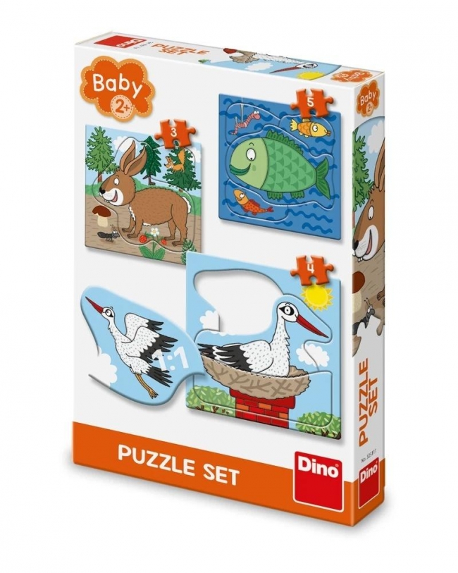 Puzzle Baby Zwierzęta: Gdzie żyją 3-5el