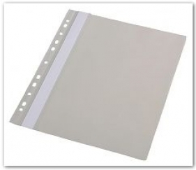 Skoroszyt z euro x10 pvc biały 0313-0002-09