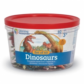 Zestaw 60szt-Dinozaury, Figurki do nauki liczenia