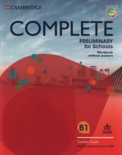 Complete Preliminary for Schools Workbook with Audio Download - Cooke Caroline