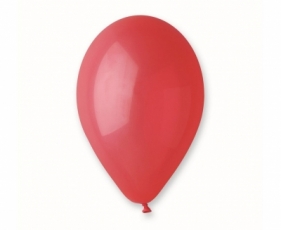 Balon gumowy Godan pastelowy, czerwone / 50szt. Czerwony 330 mm 13cal (G120/45)