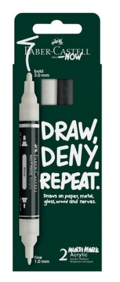 Markery akrylowe Multimark 2kol. FABER CASTELL