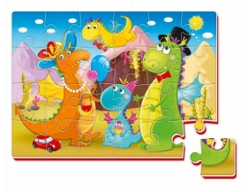 Miękkie puzzle 24: Dinozaury (RK1201-01)