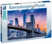 Ravensburger, Puzzle 2000: Panorama Nowego Jorku (160112) (Uszkodzone opakowanie)