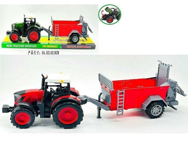 Traktor z przyczepą