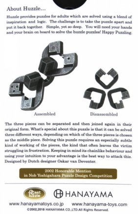 Łamigłówka Huzzle Cast Chain - poziom 6/6 (107365) - van Deventer Oskar