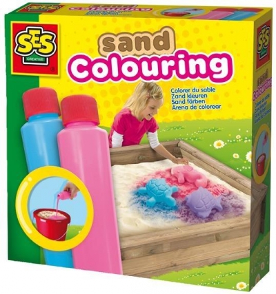 Kolorowy piasek (niebieski - różowy) SES
