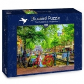 Bluebird Puzzle 1000: Czerwony rower w Amsterdamie (70211)