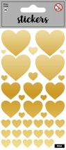 Naklejki - Golden Hearts
