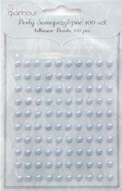 Perły samoprzylepne 5 mm Baby blue 100 szt