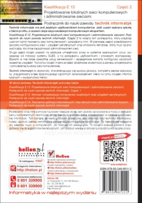 Kwalifikacja E.13 Projektowanie lokalnych sieci komputerowych i administrowanie sieciami część 2 - Halska Barbara, Bensel Paweł
