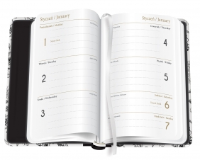 Kalendarz 2024 książkowy B6 - Black&White