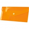 Teczka/koperta plastikowa na guzik Tetis DL, 12 szt. - pomarańczowa (BT612-P)