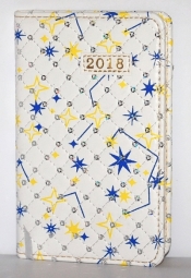 Kalendarz kieszonkowy tygodniowy 8x13 Brylancik 2018. Mix kolorów