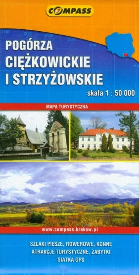 Pogórze Ciężkowickie i strzyżykowskie skala 1:50000