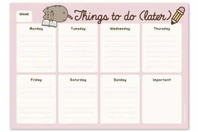 Blok/Planer A4 Rose Pusheen