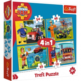 Puzzle 4w1: Strażak Sam na ratunek (34311)
