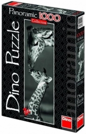 Puzzle 1000 Panorama Żyrafy DINO