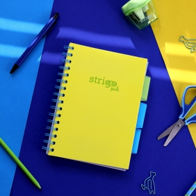 Kołozeszyt Strigo Pads Project Book A5 linia Neon - Żółty