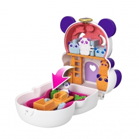 Polly Pocket: Otwórz i przekręć - Zestaw Panda (GTM56/GTM58)