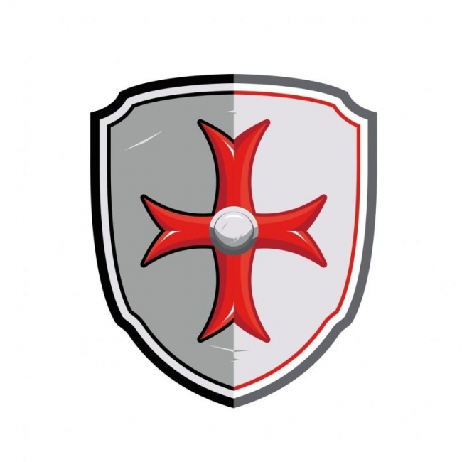 <img src='https://webimage.pl/pics/114/0/d3465000200114.jpg' style='height:440px' /> Tarcza rycerska z krzyżem maltańskim