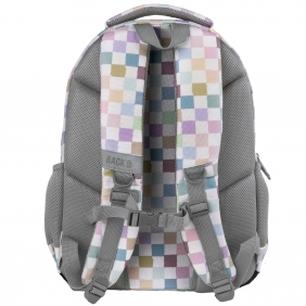 Plecak backup 8 W01 - Pastelowa Kratka