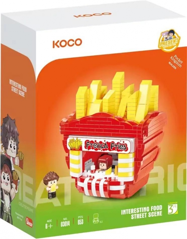 <img src='https://webimage.pl/pics/114/2/d6973676042114.jpg' style='height:440px' /> Klocki Koco bar z frytkami 853el