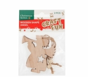 Ozdoba dekoracyjna drewniany anioł zawieszka (438575)