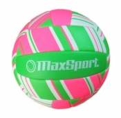 Piłka siatkowa Max Sport różowo-zielona