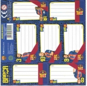 Nalepki na zeszyty FC Barcelona