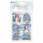 Naklejki połyskujące PET - Wróżki blue stardust