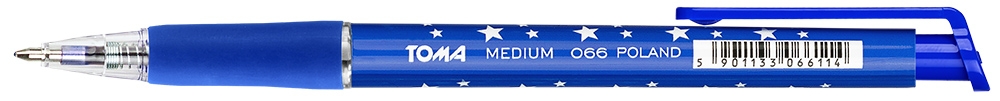 <img src='https://webimage.pl/pics/114/6/d5901133066114.jpg' style='height:440px' /> Długopis medium 1mm automatyczny - niebieski