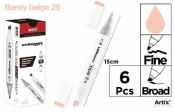 Marker Chromax z 2 końcówk. barely beige 29 (6szt)