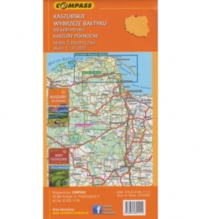 Kaszubskie wybrzeże Bałtyku 1:55 000 - mapa turystyczna (1575-2020)